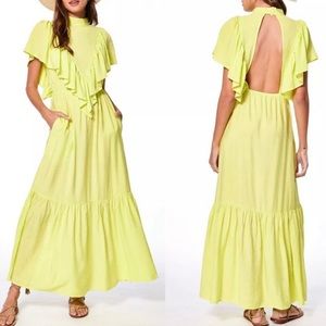 NWT- YOUNG FABULOUS & BROKE Cruz Neon Maxi Dress